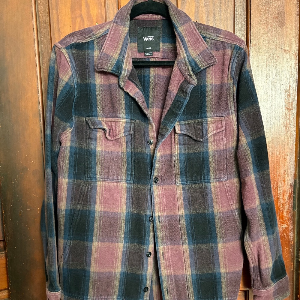 Vans flannel shirt classic fit L